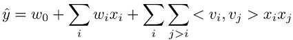 Ein Bild, das die Gleichung für das Modell Factorization Machines enthält.