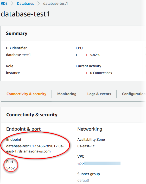 Connectez-vous à une instance DB PostgreSQL.