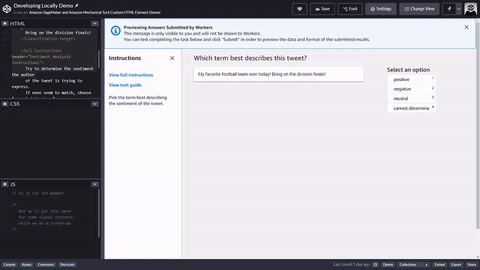 View a demo of this sample template on CodePen.