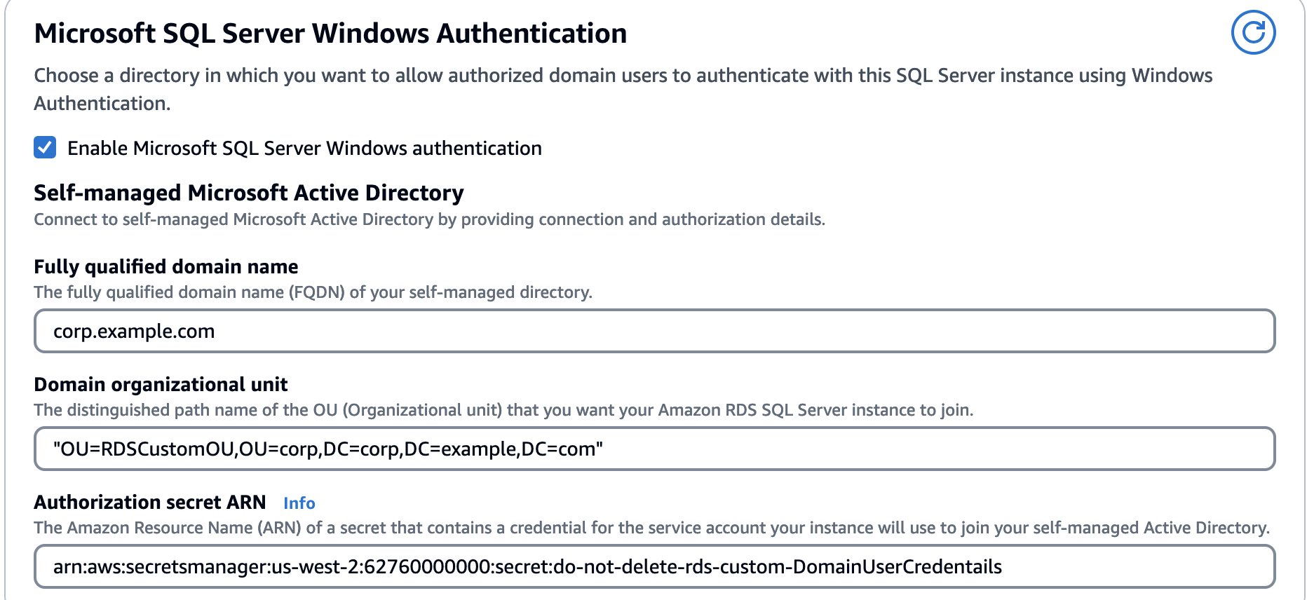 Diretório de Autenticação do Windows do Microsoft SQL Server.